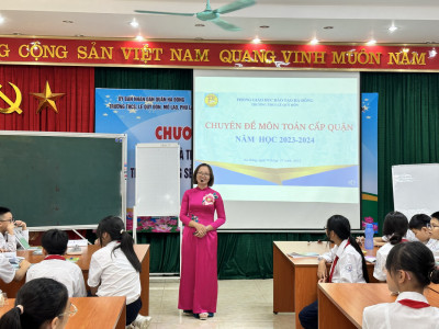 CHUYÊN ĐỀ MÔN TOÁN CẤP QUẬN